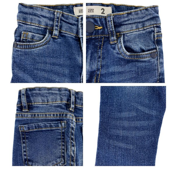 COTTON:ON KIDS Girls Toddler Distressed Denim Jeans Size 2 - Two Pair of Jeans - Picture 13 of 16